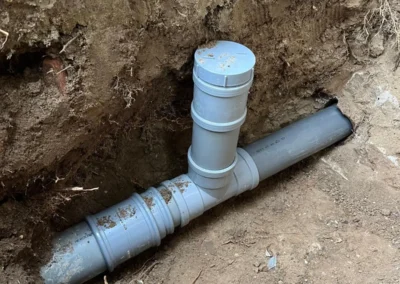 Nieuw rioolstelsel aangesloten op bestaande leiding
