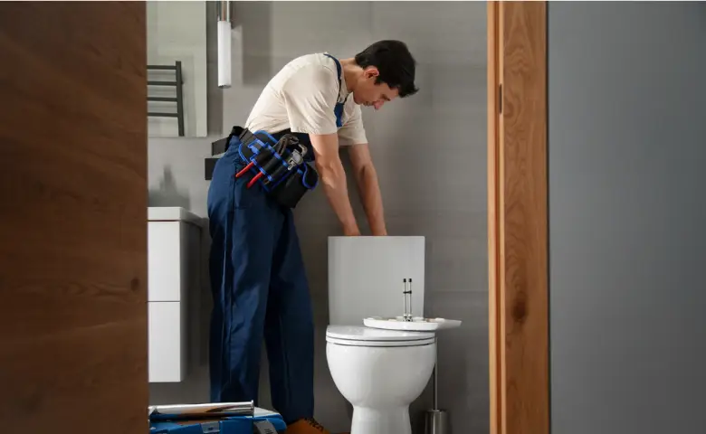 Probleem met doorspoelen van het toilet die leidt naar verstopt toilet