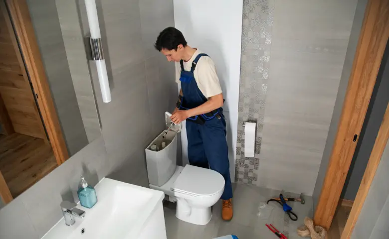 WC ontstoppen door professionele loodgieter